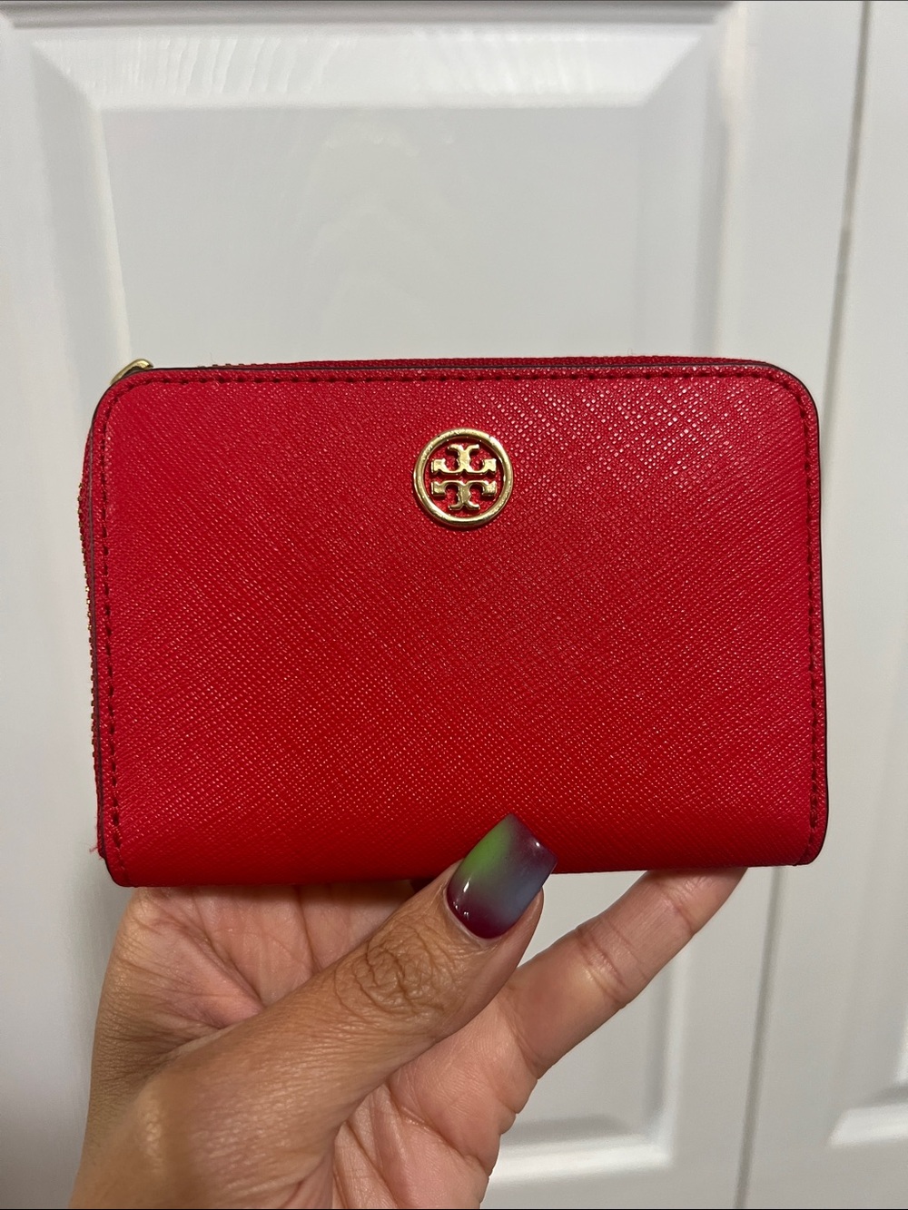 Like New Tory Burch Robinson Coin Wallet